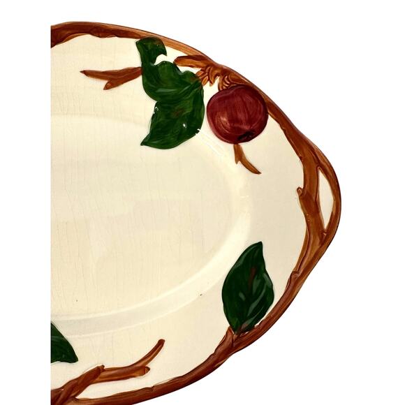 Franciscan Vintage Red Apple USA 12.75" x 9" Oval Serving Platter-Excellent - Picture 3 of 5